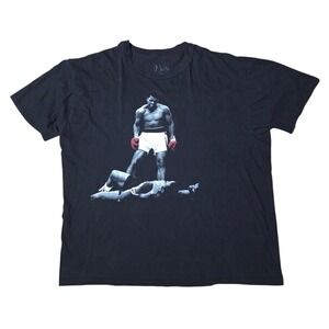 Muhammad Ali Vs Liston 1965 Champ Knockout Black T-Shirt Size 2XL